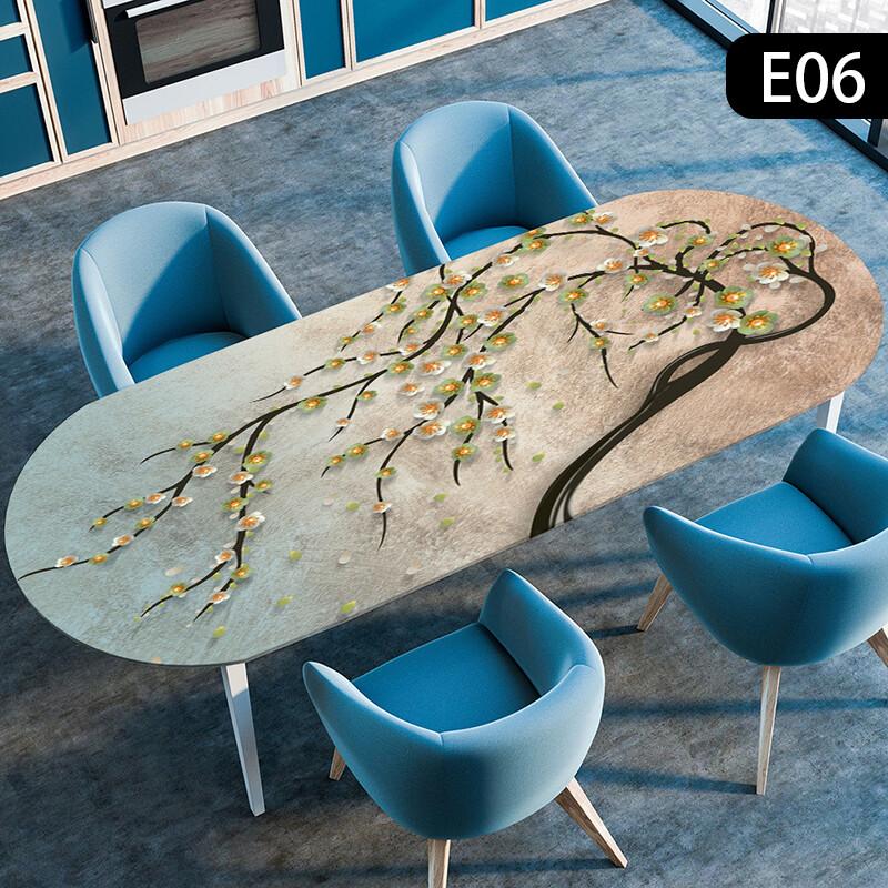 1 шт. Водонепроницаемая овальная скатерть, маслостойкая, эластичная, для кухонного стола, обеденного стола, для вечеринки, скатерти, для наружного двора, декор для дома