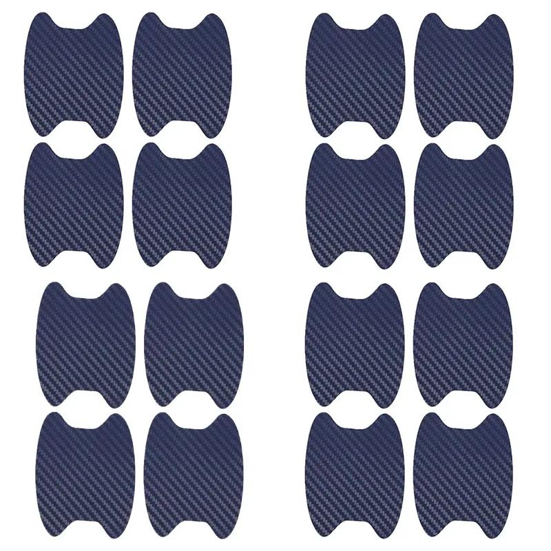 4 шт./компл. наклейка на дверь автомобиля из углеродного волокна, устойчивая к царапинам крышка, защитная пленка для автоматической ручки, внешний Стайлинг, автомобильные аксессуары