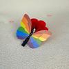 8pcs Rainbow Butterfly Hair Clips Celebration Headpiece Outfit Accessories