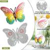 Садовое украшение Металлическая бабочка Уличное Большое Настенное Искусство Декор для дома Красота Бабочка на стене Забор Стена сарая