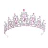 Невеста Корона Головной убор День рождения Свадебная повязка на голову Ювелирные изделия Королева Свадебный сплав Головной убор Аксессуар для волос Корона