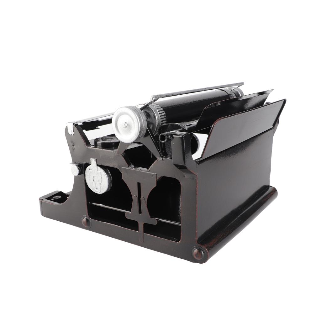 Старинная пишущая машинка Модель Черный Ретро Винтаж Портативный Ручной Реквизит Ручной Работы Модель Украшения