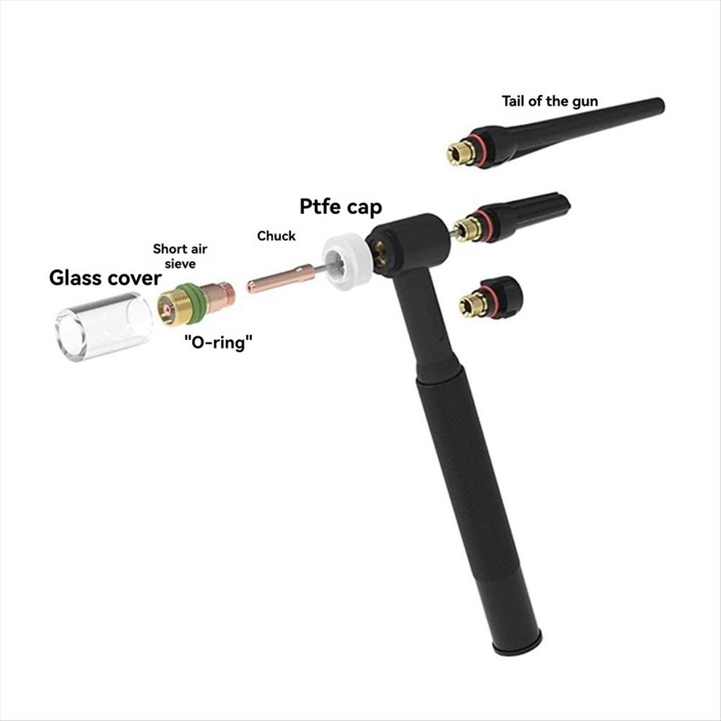 BHBL 29 шт. Аксессуары для горелки TIG, прочные стеклянные насадки Gas Lens для -17/18/26
