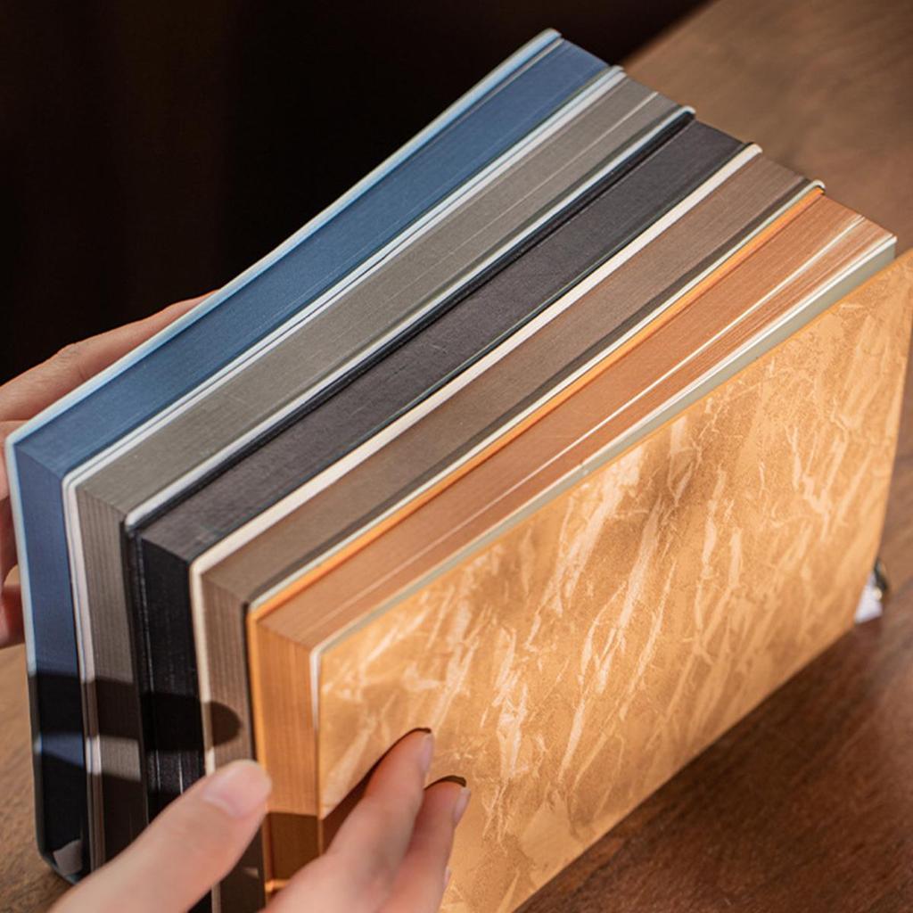 A5 Leather Business Notebook, Diary, Student Subject Notebook, Work Meeting Record Book, Excerpt Book, Lined Pages