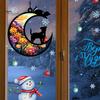 Hanging Ornament Colourful Cat/Dog On The Moon Design with Hanging Hole Vibrant Color Window Hanging Memorial Pendant Home Decoration