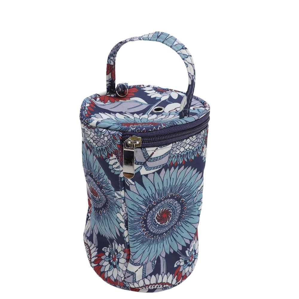 Portable Handle Crochet Storage Bucket Anti-Tangle Design Portable Yarn Holder For Women