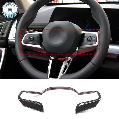 For BMW X1 IX1 U11 -2026 ABS Carbon Fiber Car Steering Wheel Frame Cover Trim Interior Car Accessories(Sport Version)