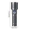 20W LED Outdoor Zoom Torch 1000LM USB Rechargeable Powerful Handheld Flash Light Telescopic Zoom for Camping Hiking Emergencies