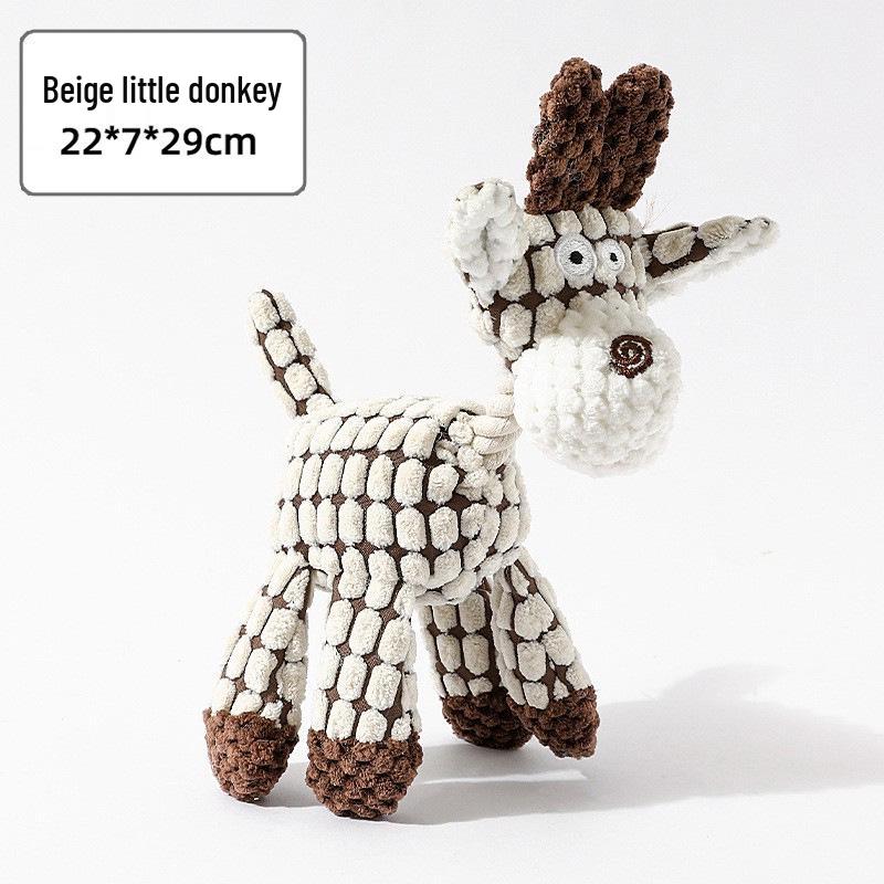 Plush Pizza Dog Toy: Bite-Resistant, Self-Play Molar Reliever for Small & Medium Dogs