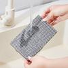 Cleaning Brush with Comfortable Grip Folding Design Removable Rag 3 In 1 Board Gap Brush Corner Scrubbing Brush