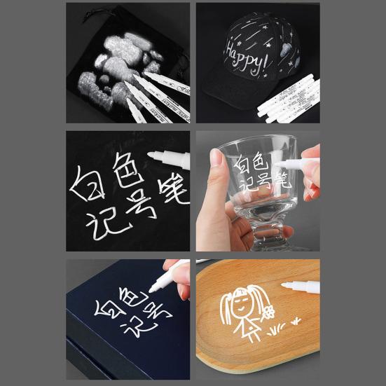 4/6 шт. тканевая ручка с двойным наконечником, текстильные маркеры, водонепроницаемая ручка для рисования граффити, футболка, пальто