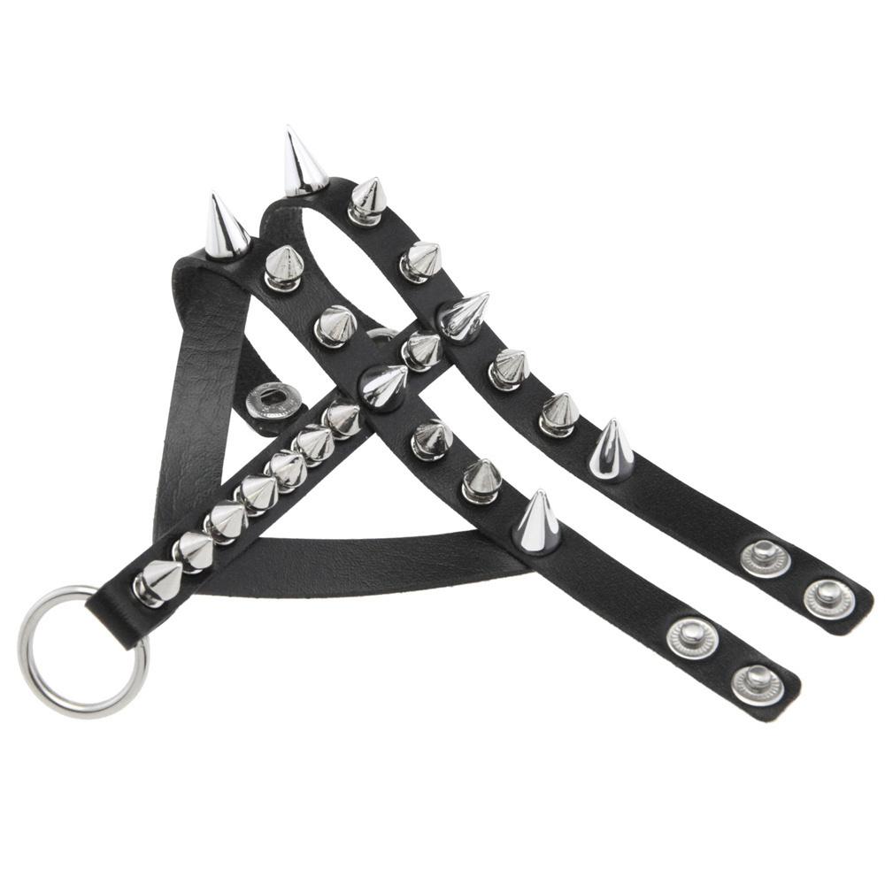 Браслет из ПУ кожи с шипами, заклепками, широкий манжет, ПУ кожа, панк, готика, рок, унисекс, браслеты, браслет, женские, мужские украшения