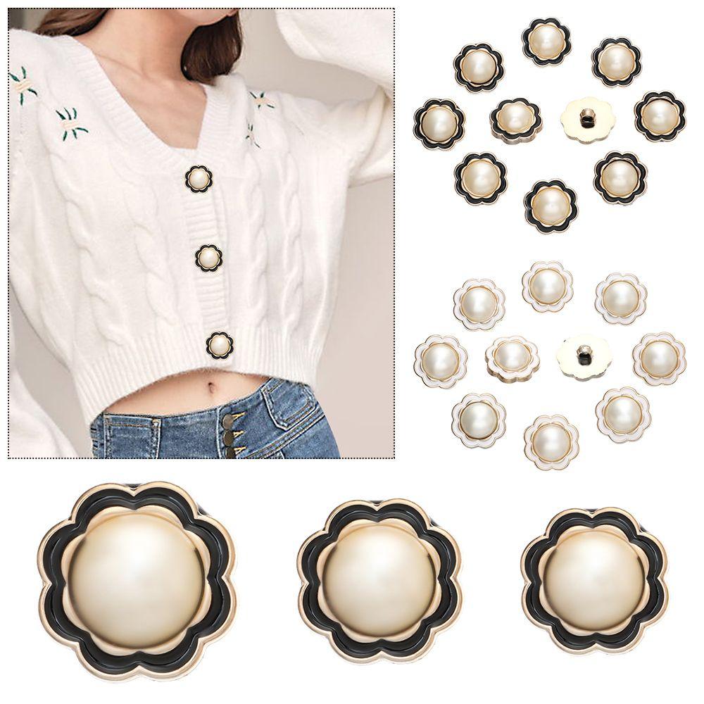 10Pcs Plastic Sewing Button DIY Needlework Pearl Clothing Buttons Sewing Accessories Shirt Buttons