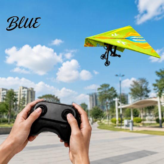 Сделай сам Электрический RC Самолет с Дистанционным Управлением Бумажный Самолет Набор с 16/32 Цветной Бумагой Дружелюбный к Новичкам Самолет Гироскоп Стабилизатор Планер Сборка