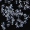 100Pcs Transparent Silicone Earring Stopper Posts Earring Findings Back Nuts