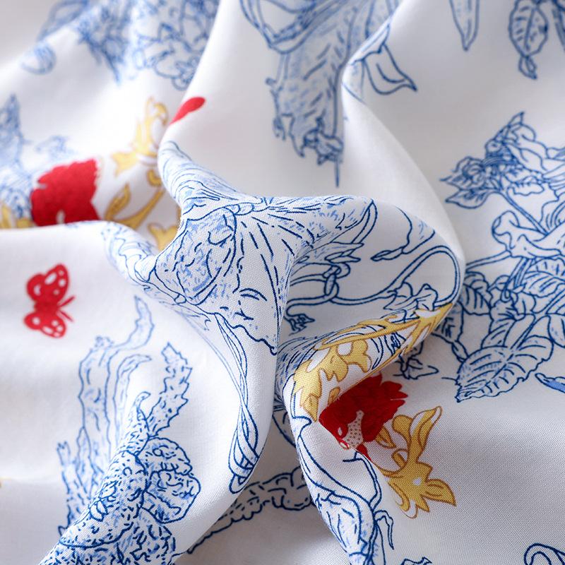 Летняя ночная рубашка с длинными рукавами, женская ночная рубашка в стиле бохо, пляжная ночная рубашка, длинная юбка, большой размер, свободная домашняя одежда