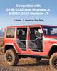 Jeep Tube Doors, 4-Door, Fit for 2018-2026 Jeep Wrangler JL & 2020-2026 Gladiator JT, Flag Pattern Off Road Front & Rear Tubular Half Doors with DOT