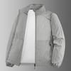 Men's Summer Thin Simple Color Outdoor Loose Large Size Hooded Sunscreen Jacket Jacket