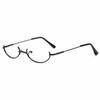 Glasses Lens Photography Decoration Oval Glasses Frame Half Frames Glasses Frame Spectacle Frames