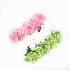 Artificial Flower Garland Rose Love Shape Wreath Headband Silk Rose Wedding Car Decor