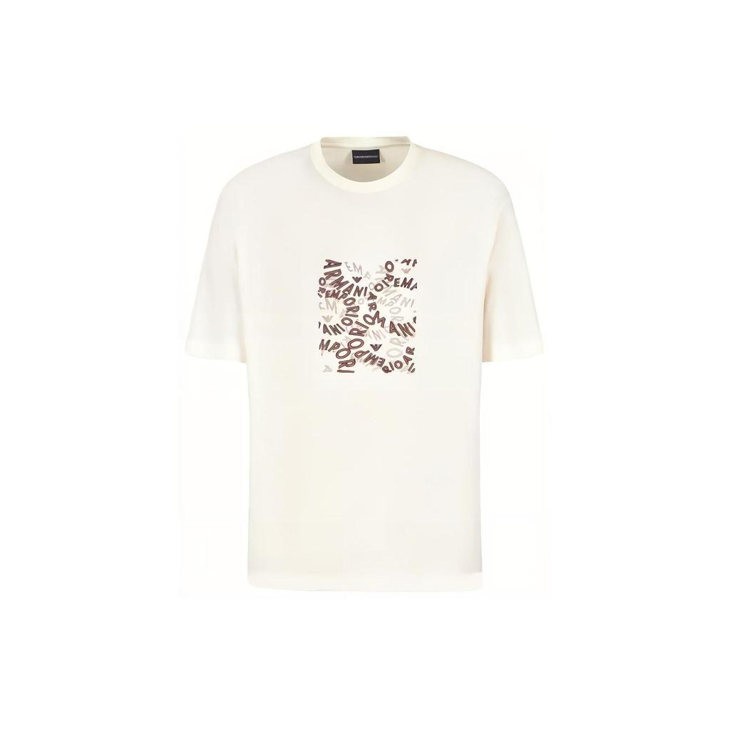 EMPORIO ARMANI T Shirt Unisex Ecru 3D1TG3-1JPZZ-01A2