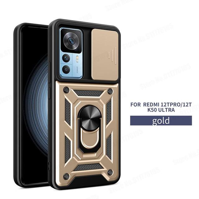 Чехлы для Xiaomi 12T Pro, сверхмощный защитный чехол для Mi 12 Lite 12X 12 Pro, защитный чехол для слайд-объектива для Xiaomi 11T Pro 11 12, чехол с магнитным кольцом