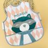 Adjustable Baby Bibs EVA Waterproof Lunch Feeding Bib Burp Cloths Cartoon Animal Children Apron