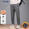 Мужские флисовые спортивные брюки прямого кроя против морщин