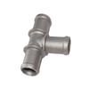 3/4" x 3/4" x 3/4" Серебряный Тройник из Алюминиевого Сплава Соединитель Шланга Охлаждения и Отопителя Фитинг Адаптер Подходит для Автомобиля