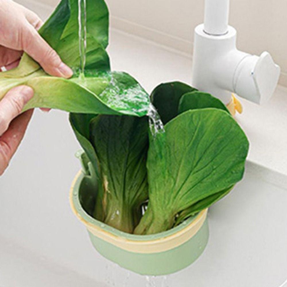 2Pcs Detachable Sink Hanging Strainer Basket Creative Food Residue Separator Kitchen Accessories