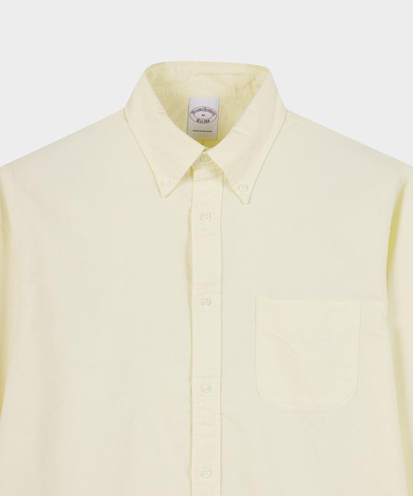 BROOKS BROTHERS Пятничная Оксфордская Однотонная Рубашка (желтый) (Bbthmmf302)