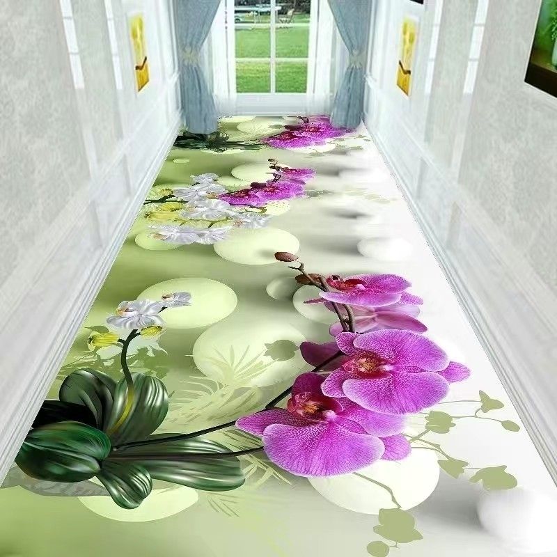 Скандинавский коридор, длинный ковер для гостиной, нескользящий ковер для лестницы, прихожей, прохода в отеле, свадебный домашний коврик для входа