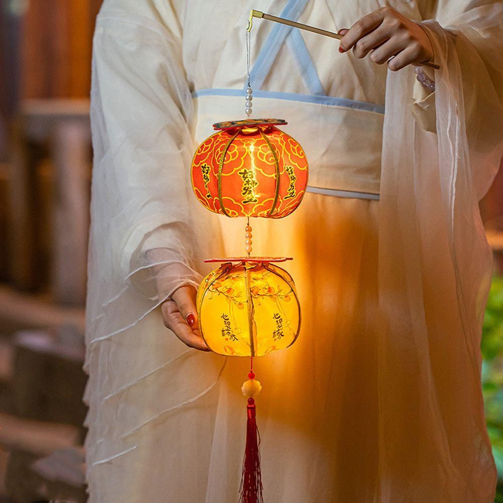 Ancient New Year Persimmon Lantern 2026 Horse Year Handmade Handheld Lantern Blessing Traditional Chinese Lantern