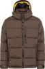 Winter Jacket Camel Active Quilted Jacket with Removable Hood (CA430140-2X33) Dark Chocolate Colored