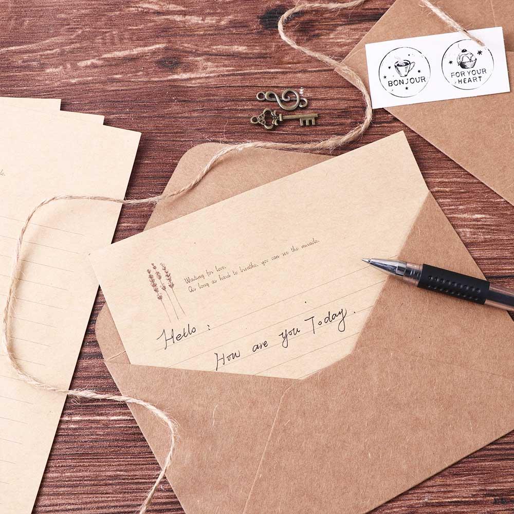 Style Vintage Letter Supplies Kraft Paper Envelope Writing Paper Letter Pad Envelopes Letter Paper
