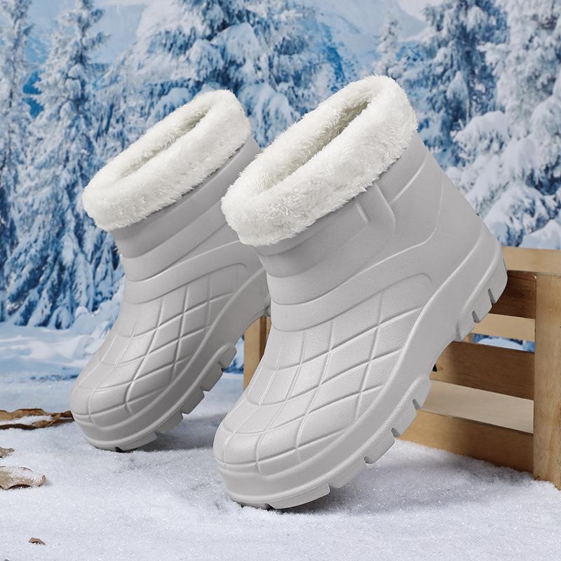 Сапоги для дождя мужские зимние бархатные теплые для рыбалки водонепроницаемые износостойкие сапоги для мужчин кухня шеф-повар труд страхование нескользящая резиновая обувь