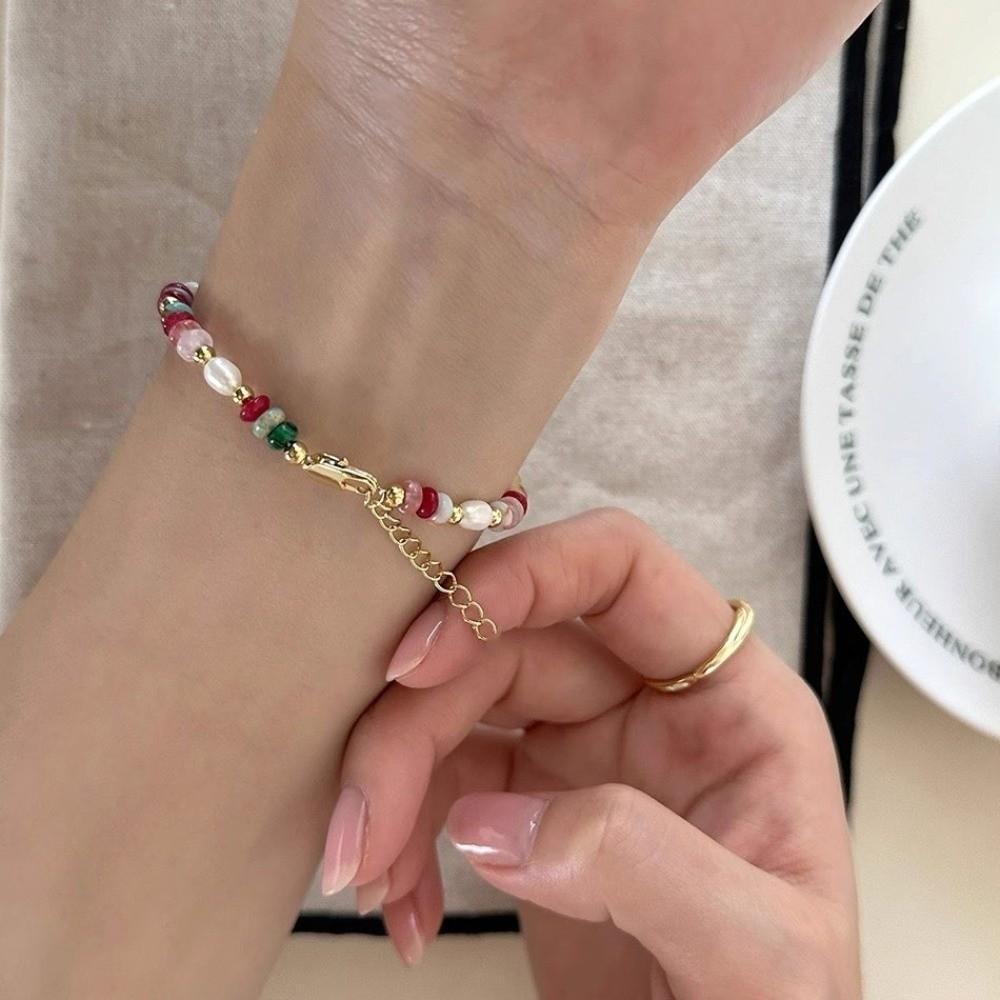 Natural Beads Stone Jewelry Elegant Female Jewelry New Freshwater Pearl Necklace Bracelet Women