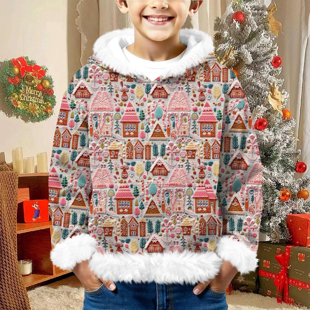 Children's Sweatshirt Girls Boys Long Sleeve Lightweight Casual Hoodie Loose Comfortable  Sweatshirt