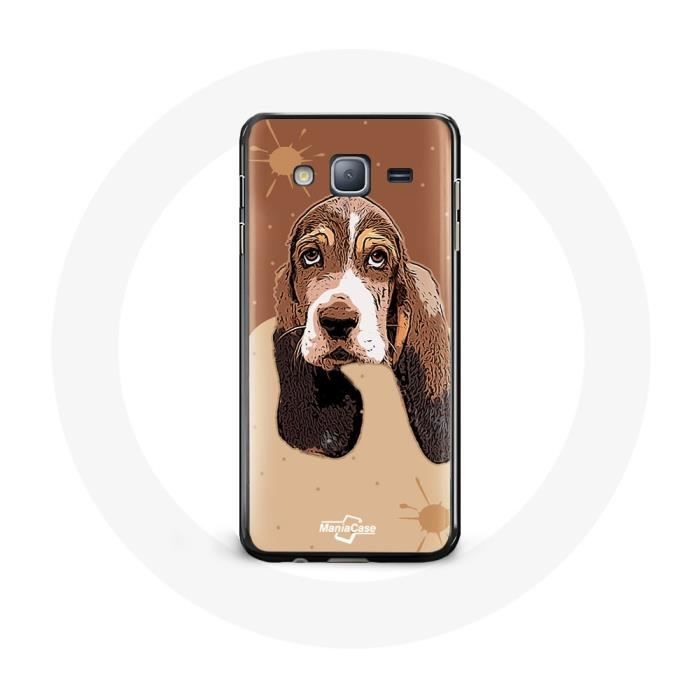 Coque pour samsung galaxy J5 2016 Basset Hound chien visage