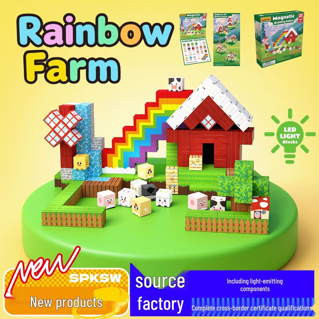 Creeper Magnetic Building Blocks: Educational Magnetic Cubes for Kids