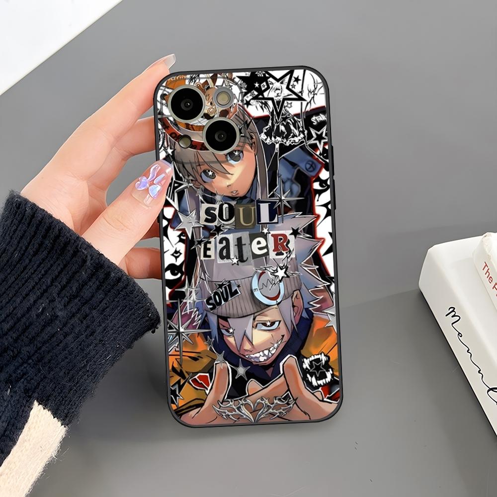 Чехол для телефона S-Soul Eater для iPhone 17 Air 15 Pro Max 14 Pro 16 Plus 12 13 11 Xr X Xs 8 7 Plus Задняя крышка