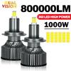 H7 Светодиодный CANBUS 360 для Линз 800000Лм H11 H1 H3 Светодиодный H8 Лампа Фары HB3 9005 HB4 9006 Hir2 9012 Светодиодный Противотуманный Фонарь 6500K