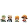 Set of 4 Pieces One Piece Zoro Law Luffy 4cm Figures