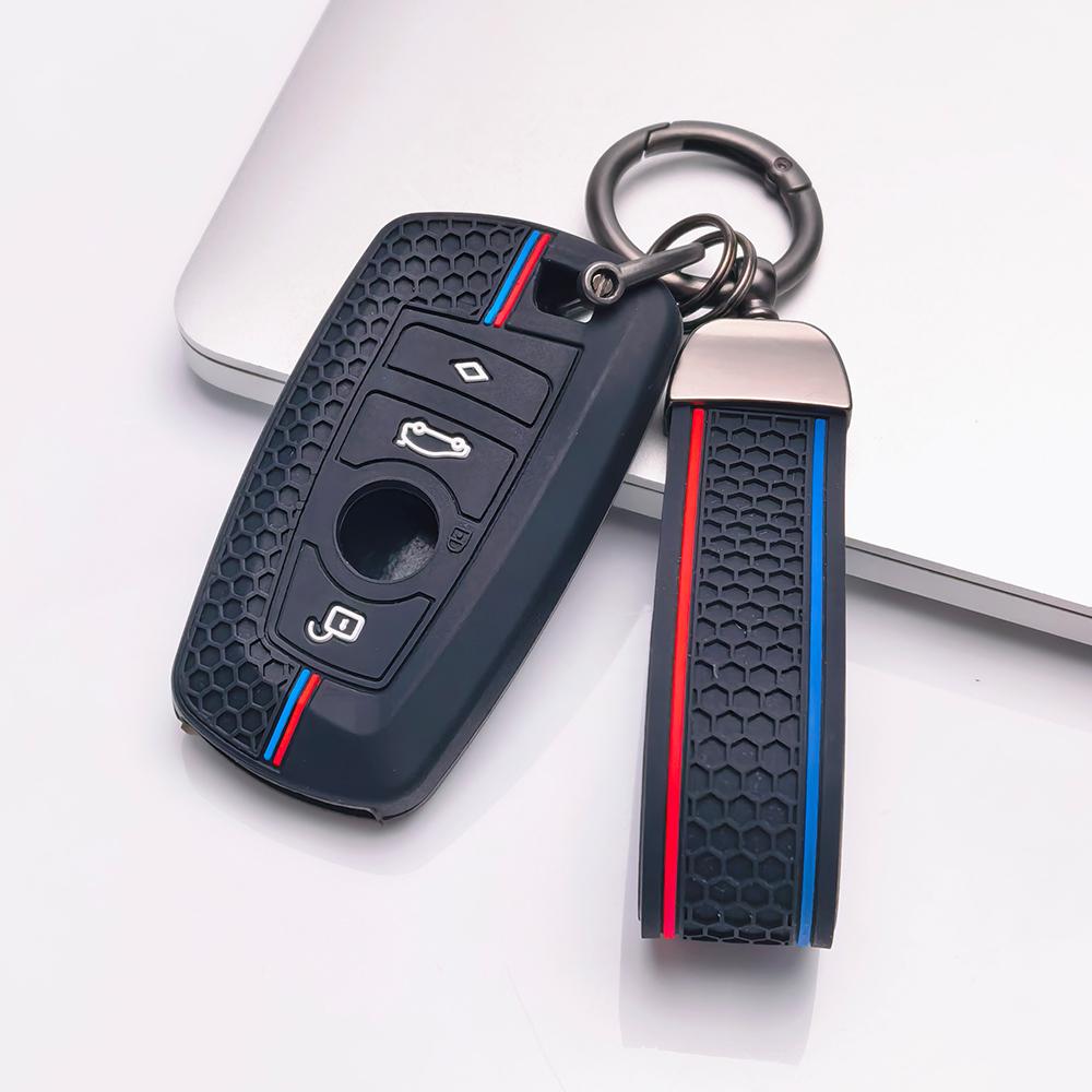 Чехол-брелок для ключей для BMW F20 F22 F30 F31 F32 F33 F34 F36 с брелоком Защита от царапин Ударопрочная защита Мягкая текстура для захвата Пылезащитный чехол