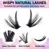 10/20/32Rows Mixed Length Thick Grafting Fake Eyelashes 12-16MM DIY Lashes Extension  Women