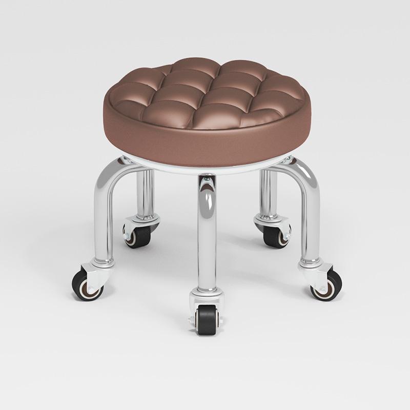 Бесшумный бытовой низкий табурет на колесах - Многоцелевой для переобувания, передвижения ребенка и уборки пола