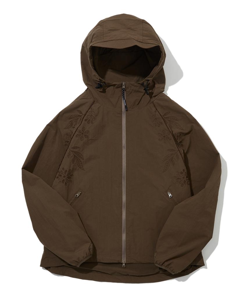 Penfield Худи-ветровка с вышивкой цветов Коричневый_Fs1Wj15U