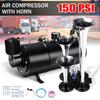 3 л 150 фунтов на кв. дюйм Пневматический сигнал 150 BD Воздушный компрессор и 4 хромированных раструба для грузовика Воздух высокого давления