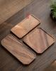 Natural Texture Rectangle Serving Wooden Tea Tray Table Plate Snacks Square Walnut Food Storage Dish For Hotel Home