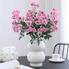 66Cm Artificial Bubble Roses Branches Silk Fake Flower Living Room Decoration Light Luxury Simulation Rose Orange Flowers
